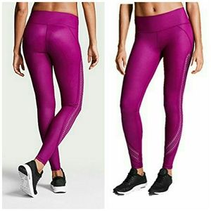 VS Sport Seamless Lazercut Leggings Plum M